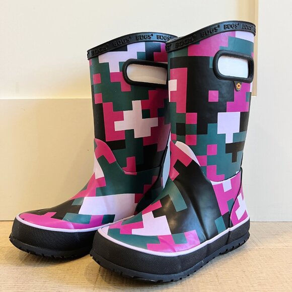 NWT - Kids Bogs Rainboots Multicolour Size 12 (Little Kids) - Picture 3 of 6
